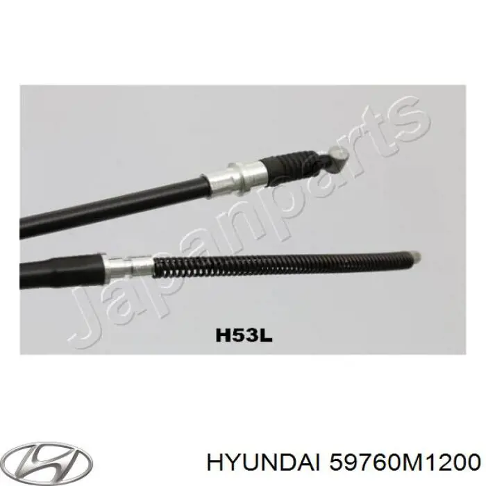 Трос ручного тормоза задний Hyundai/Kia 59760M1200 цена, от 17.44 USD