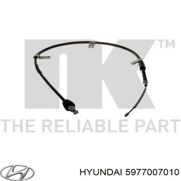 Трос стояночного тормоза задний правый Hyundai/Kia 5977007010 цена, от 25.82 USD