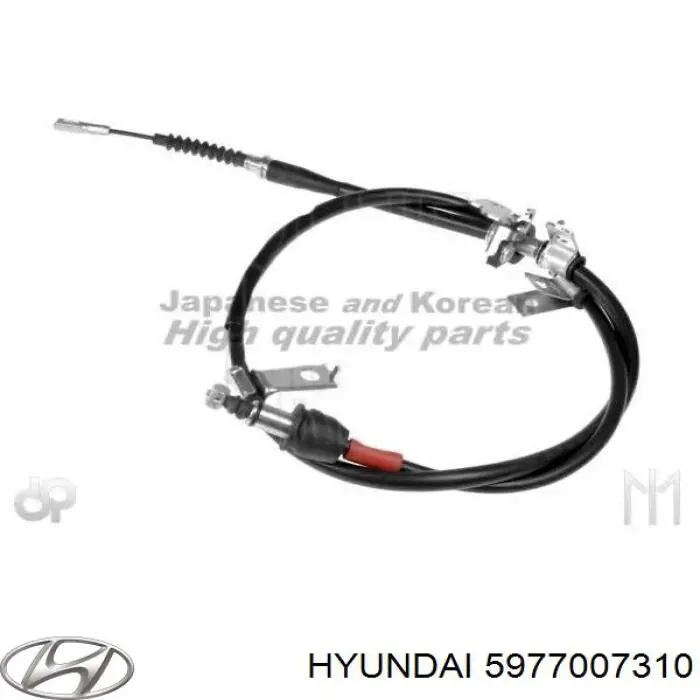 Купить 5977007310 Hyundai/Kia Задний правый трос ручника