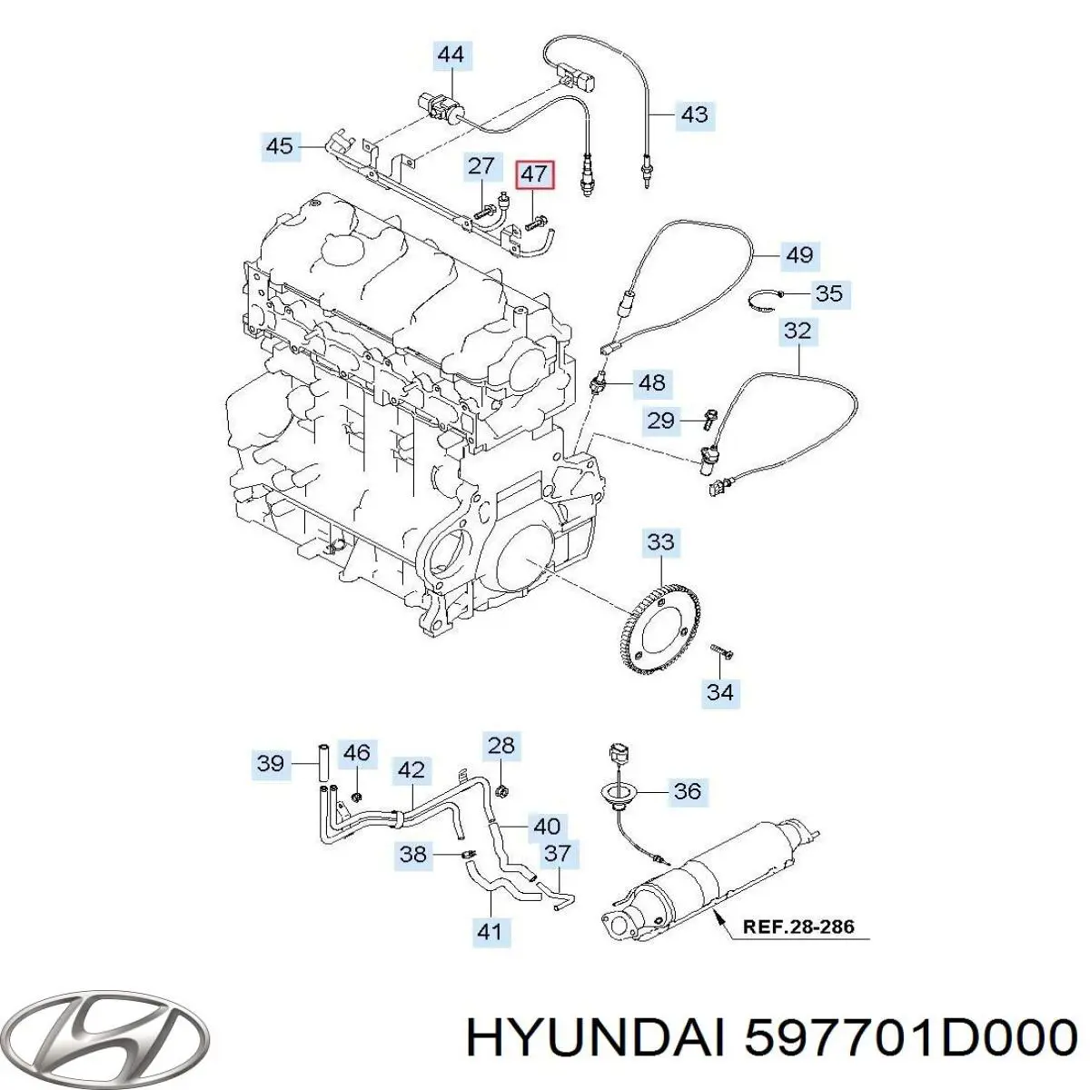 Купить K17308 ABS Задний правый трос ручника