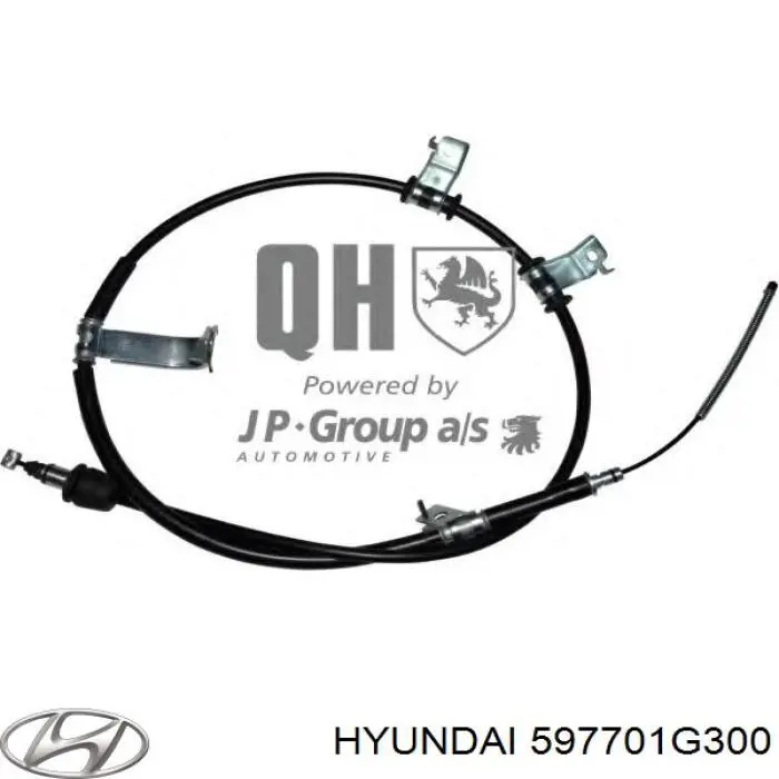 Трос стояночного тормоза задний правый Hyundai/Kia 597701G300 цена, от 17.84 USD