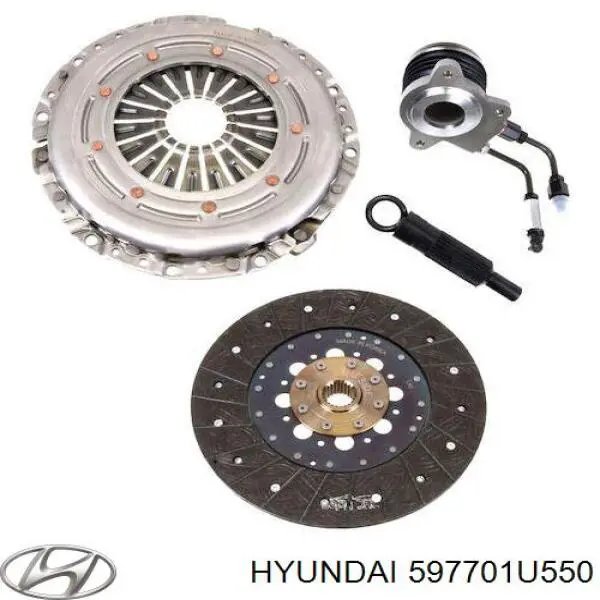 597701U550 Hyundai/Kia Трос ручного тормоза задний, правый