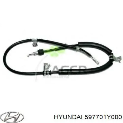 Трос ручника задний правый ABS K10043