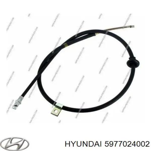 5977024002 Hyundai/Kia трос ручного тормоза задний правый