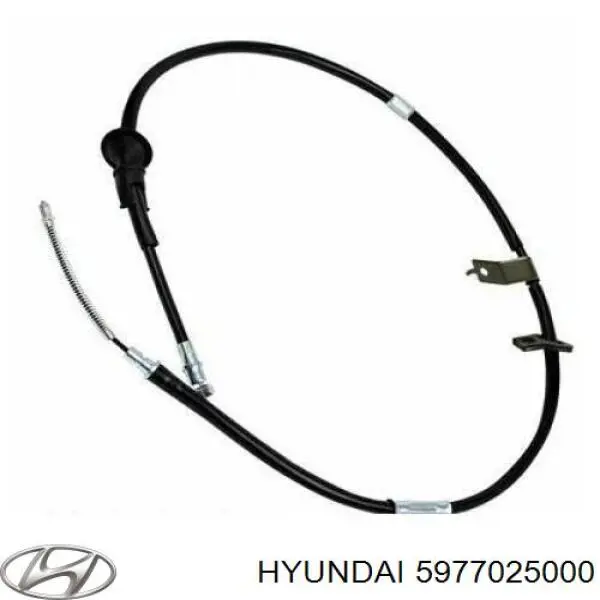 5977025000 Hyundai/Kia трос ручного тормоза задний правый