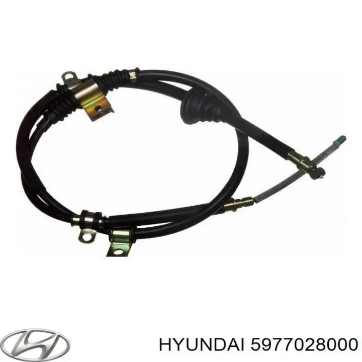 5977028000 Hyundai/Kia cabo do freio de estacionamento traseiro direito
