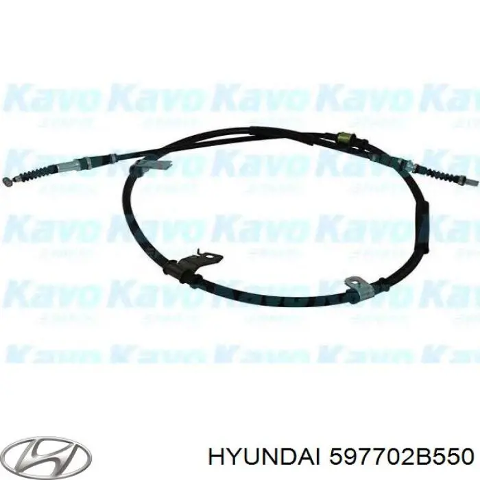 597702B550 Hyundai/Kia Трос ручного тормоза задний, правый
