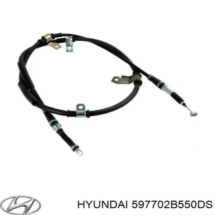 Задний правый трос ручника 597702B550DS Hyundai/Kia