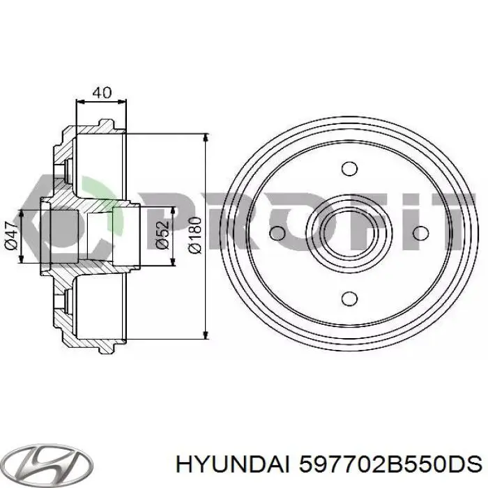 Купить 597702B550DS Hyundai/Kia Задний правый трос ручника