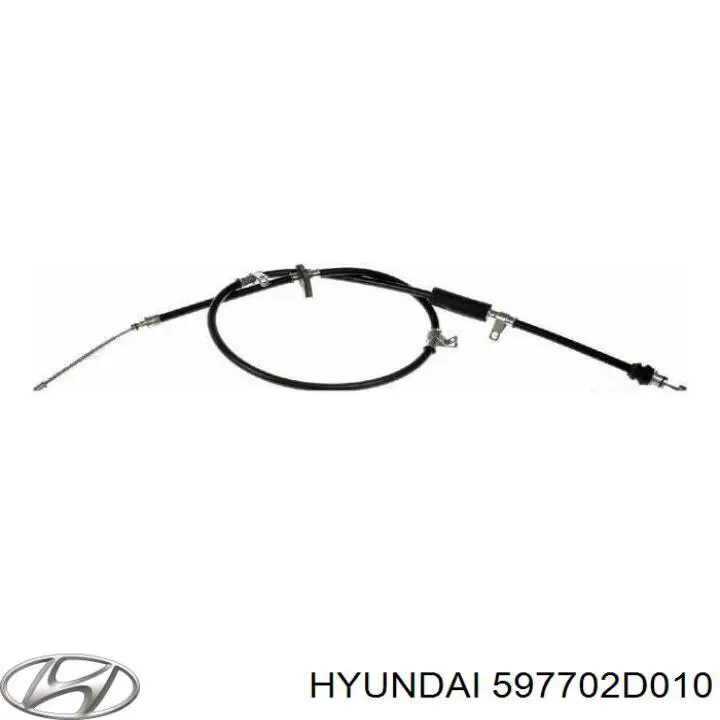 Трос стояночного тормоза задний правый Hyundai/Kia 597702D010 цена, от 18.90 USD