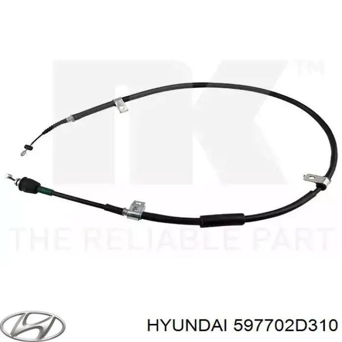 Купить 597702D310 Hyundai/Kia Задний правый трос ручника