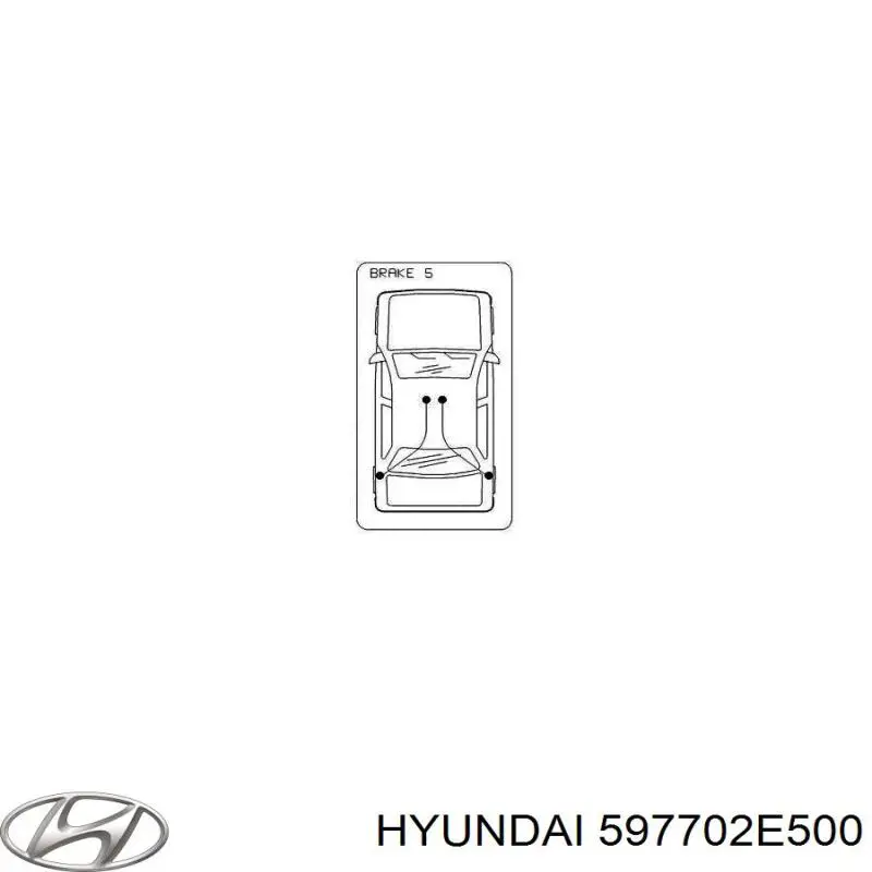Трос стояночного тормоза задний правый Hyundai/Kia 597702E500 цена, от 63.40 USD