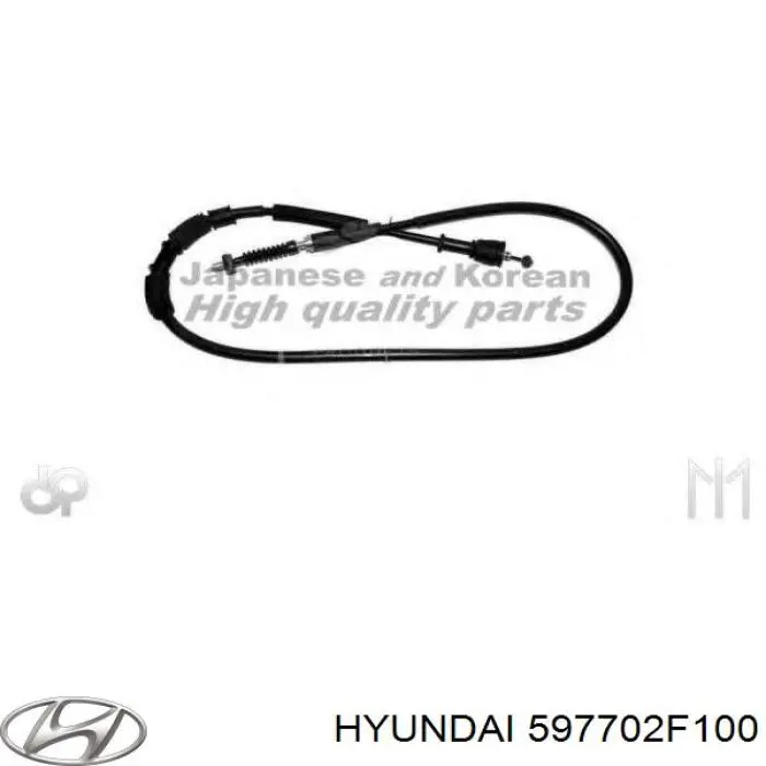 Купить 597702F100 Hyundai/Kia Задний правый трос ручника