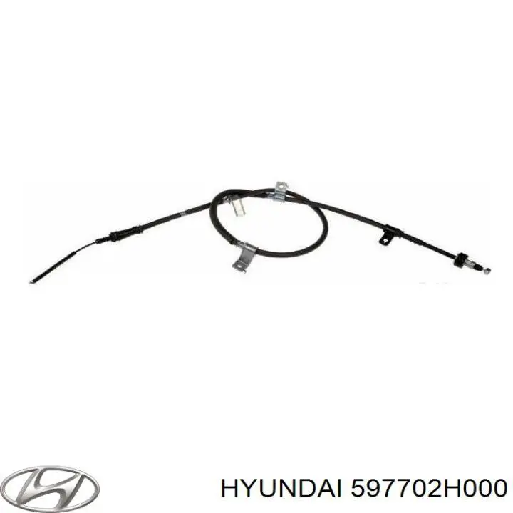597702H000 Hyundai/Kia трос ручного тормоза задний правый