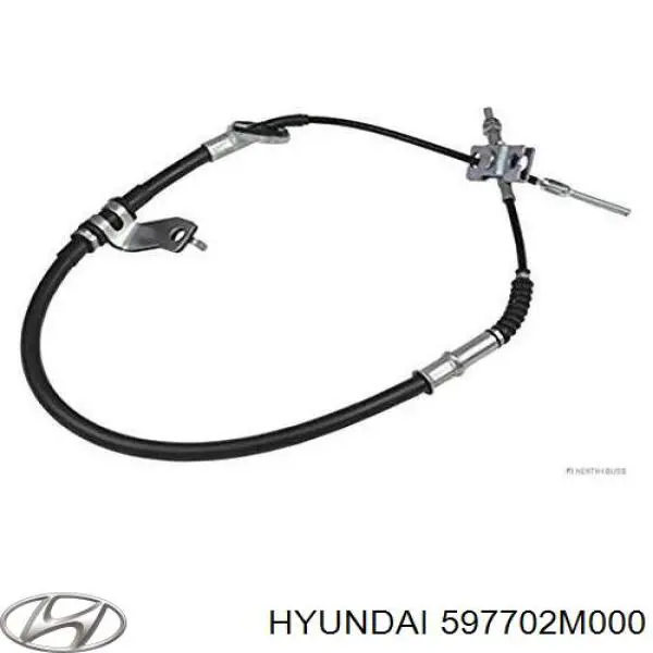 Трос стояночного тормоза задний правый Hyundai/Kia 597702M000 цена, от 36.53 USD