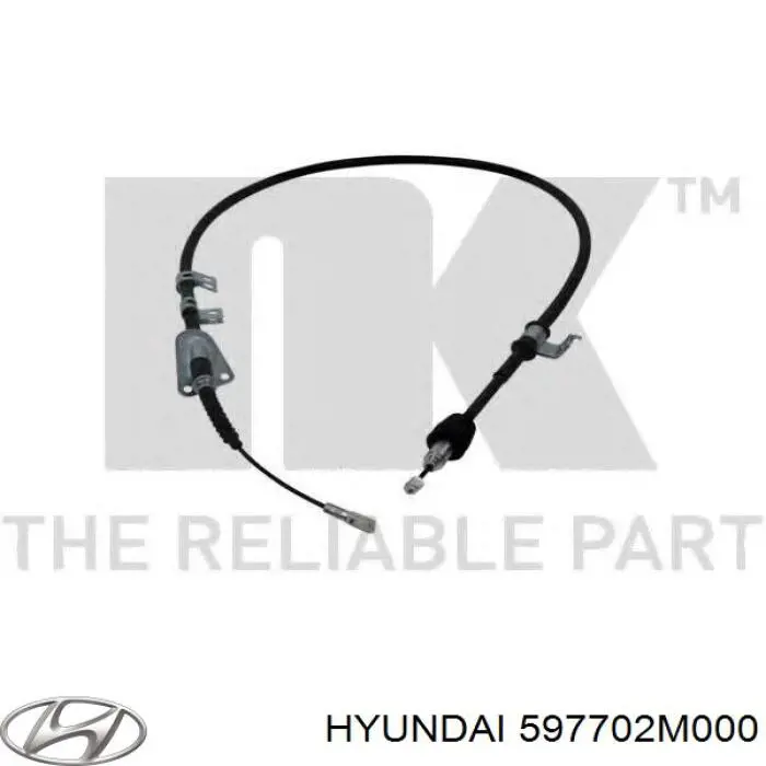 Задний правый трос ручника 597702M000 Hyundai/Kia