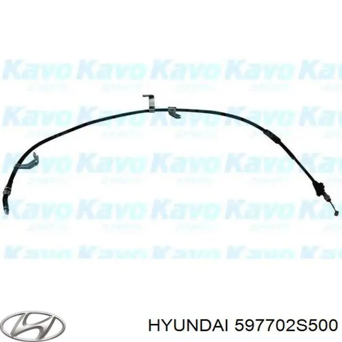 597702S500 Hyundai/Kia Трос ручного тормоза задний, правый