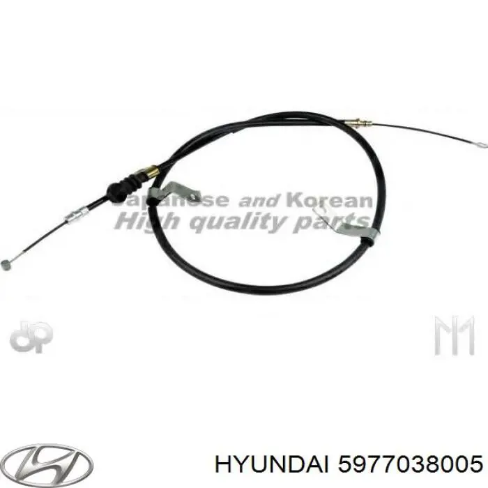 Трос ручного тормоза задний правый на Hyundai Sonata EU4