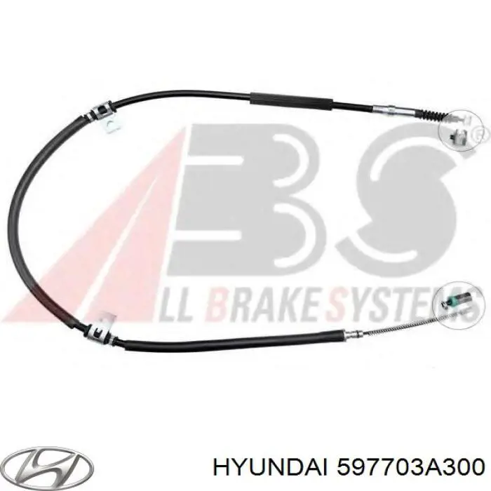 Задний правый трос ручника 597703A300 Hyundai/Kia