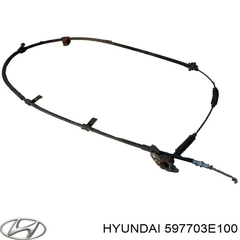 Задний правый трос ручника 597703E100 Hyundai/Kia