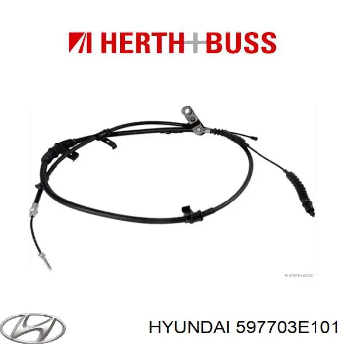 Задний правый трос ручника 597703E101 Hyundai/Kia