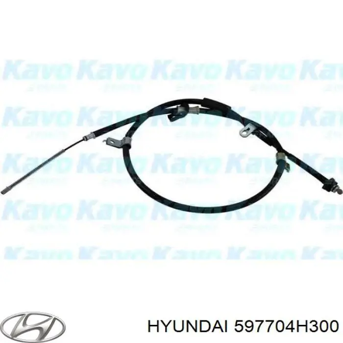 Трос стояночного тормоза задний правый Hyundai/Kia 597704H300 цена, от 22.96 USD