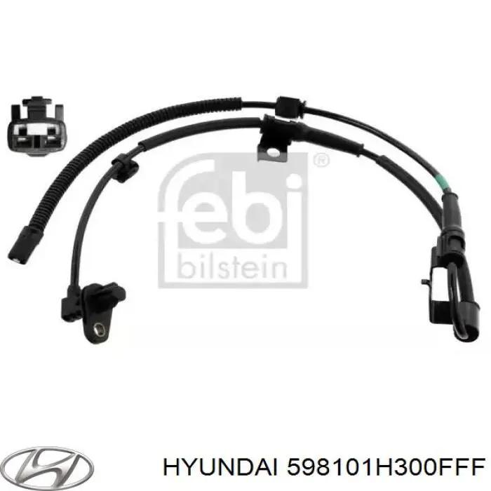 598101h300fff Hyundai/Kia sensor abs dianteiro esquerdo