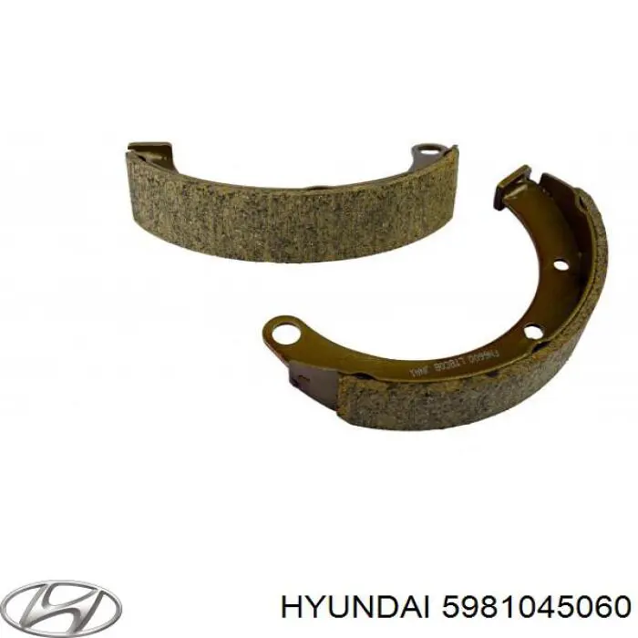 5981045060 Hyundai/Kia колодки ручника (стояночного тормоза)