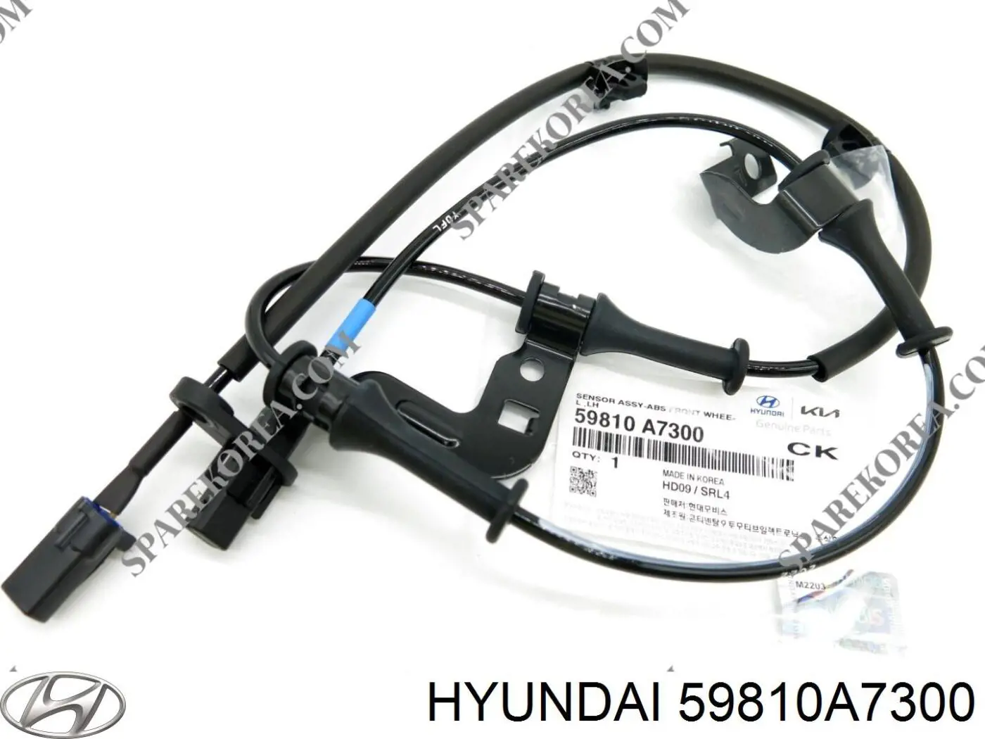 Купить 59810A7300 Hyundai/Kia Датчик ABS передний левый