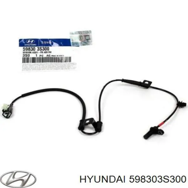 598303S300 Hyundai/Kia sensor abs dianteiro direito