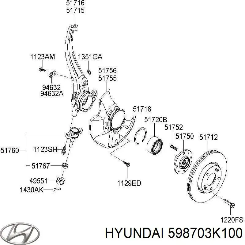  598703K100 Hyundai/Kia