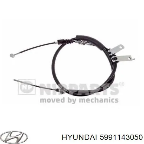 5991143050 Hyundai/Kia трос ручного тормоза передний
