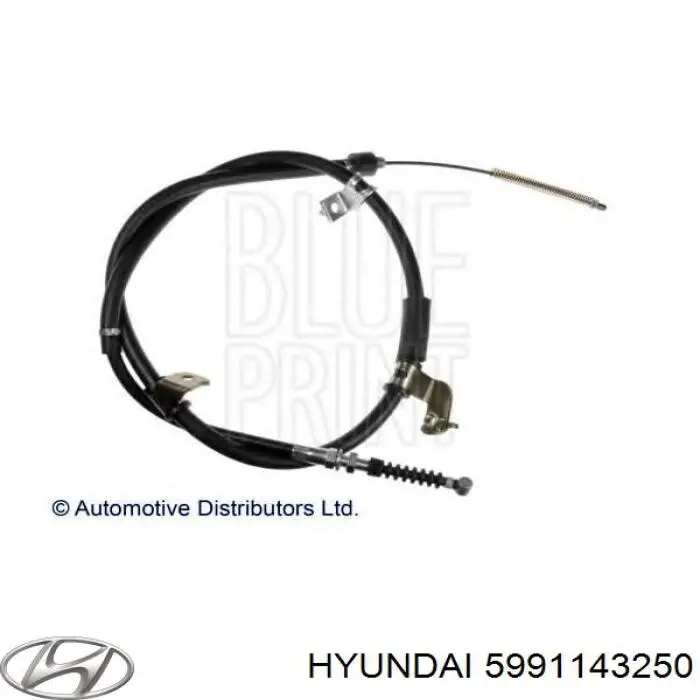 5991143250 Hyundai/Kia трос ручного тормоза задний левый