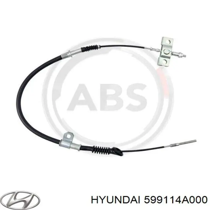 599114A000 Hyundai/Kia трос ручного тормоза передний