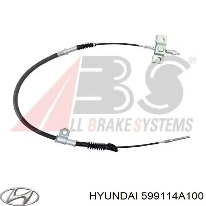 Передний трос ручника 599114A100 Hyundai/Kia