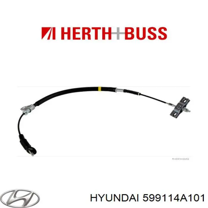 Купить 599114A101 Hyundai/Kia Передний трос ручника