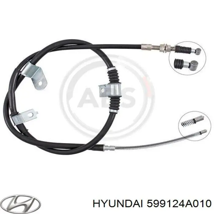 Трос ручника 599124A010 Hyundai/Kia