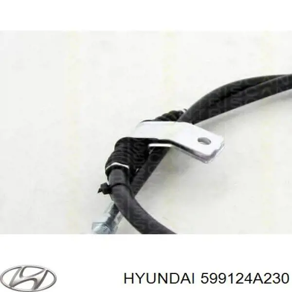 Купить 599124A230 Hyundai/Kia Трос стояночного тормоза задний левый
