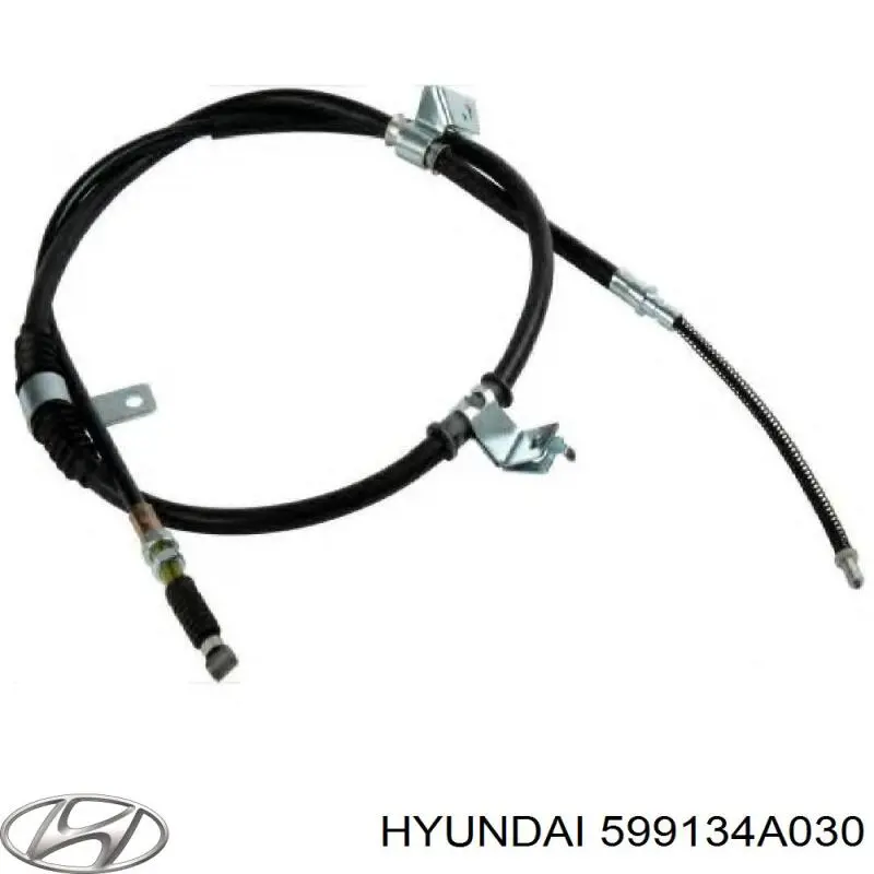 Задний правый трос ручника 599134A030 Hyundai/Kia