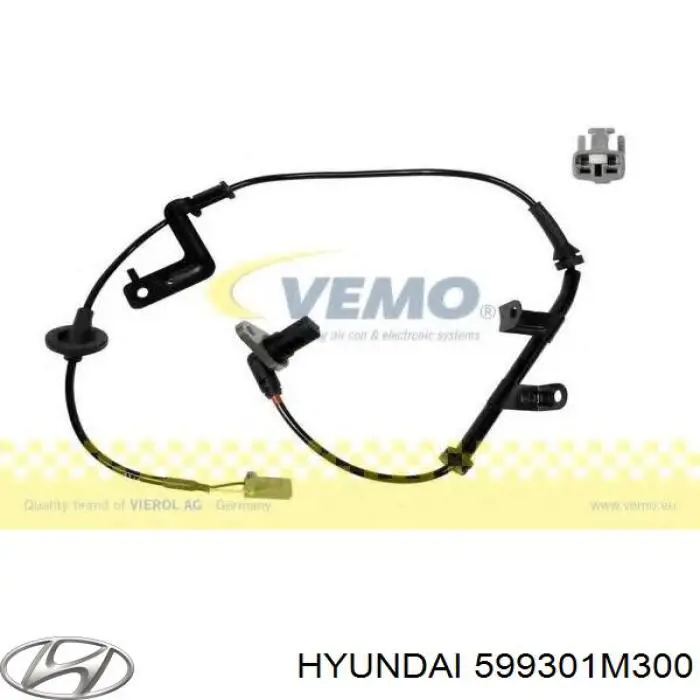 599301M300 Hyundai/Kia Датчик АБС (ABS) задний, правый