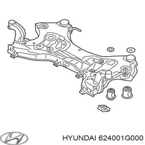 Подрамник передний 624001G000 Korea (oem)