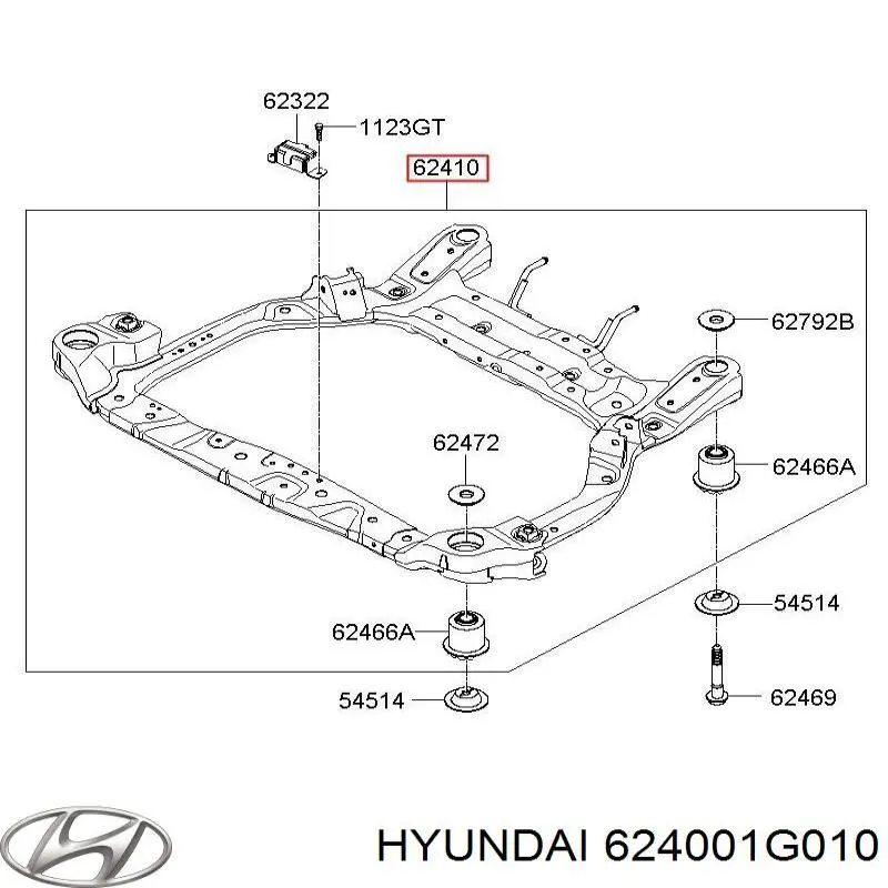 Передняя балка Hyundai/Kia 624001G010 цена, от 182.88 USD