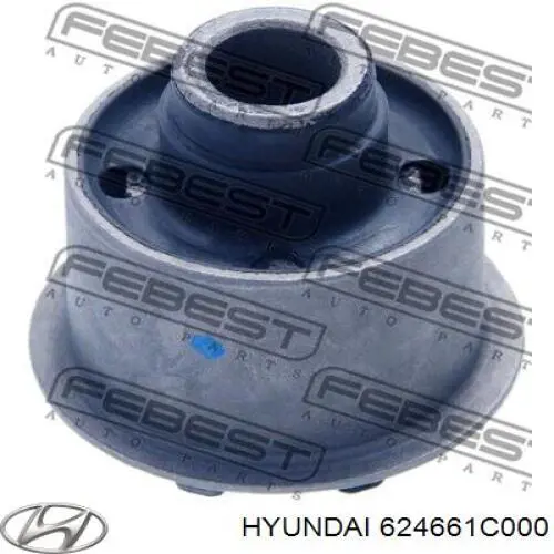 Сайлентблок (подушка) передней балки (подрамника) Hyundai/Kia 624661C000