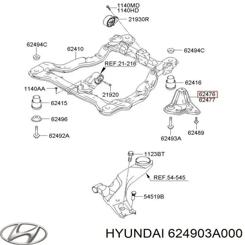  Hyundai/Kia 624903A000 цена, от 22.12 USD