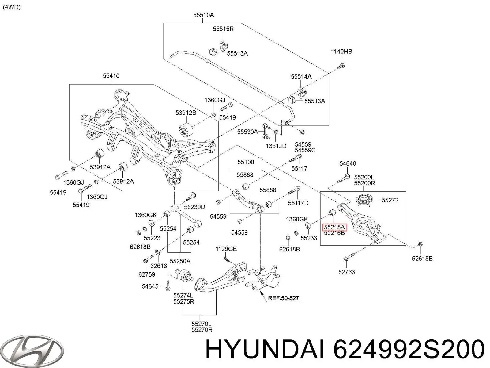 Купить 624992S200 Hyundai/Kia 