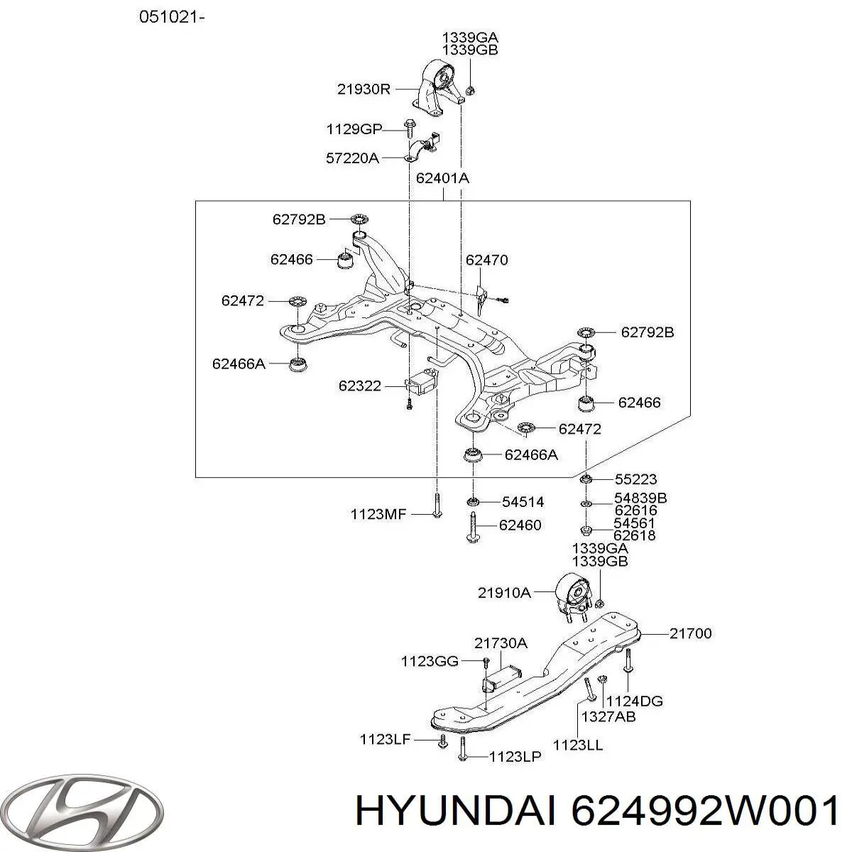  624992W001 Hyundai/Kia