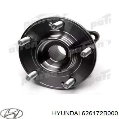 626172B000 Hyundai/Kia parafuso de fixação de braço oscilante dianteiro