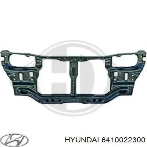 6410022301 Hyundai/Kia суппорт радиатора в сборе (монтажная панель крепления фар)