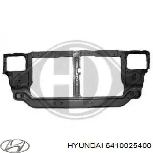 6410025400 Hyundai/Kia суппорт радиатора в сборе (монтажная панель крепления фар)