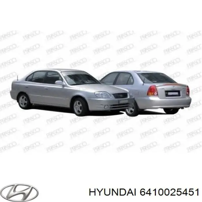 Рамка радиатора 6410025451 Hyundai/Kia